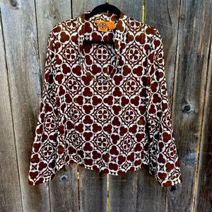 Tory Burch long sleeve cotton blouse